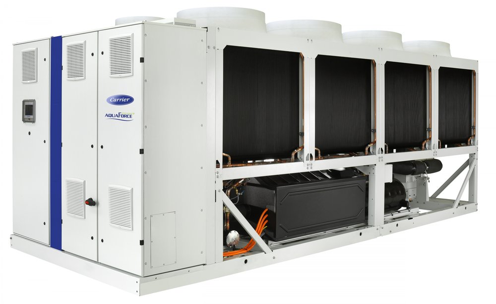 Carrier lancerer det mest effektive, intelligente og kompakte køleanlæg med skruekompressor og variabel hastighed